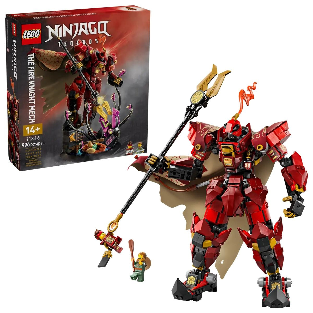 LEGO Ninjago The Fire Knight Mech - 71846, 996-pcs, Ages 14+