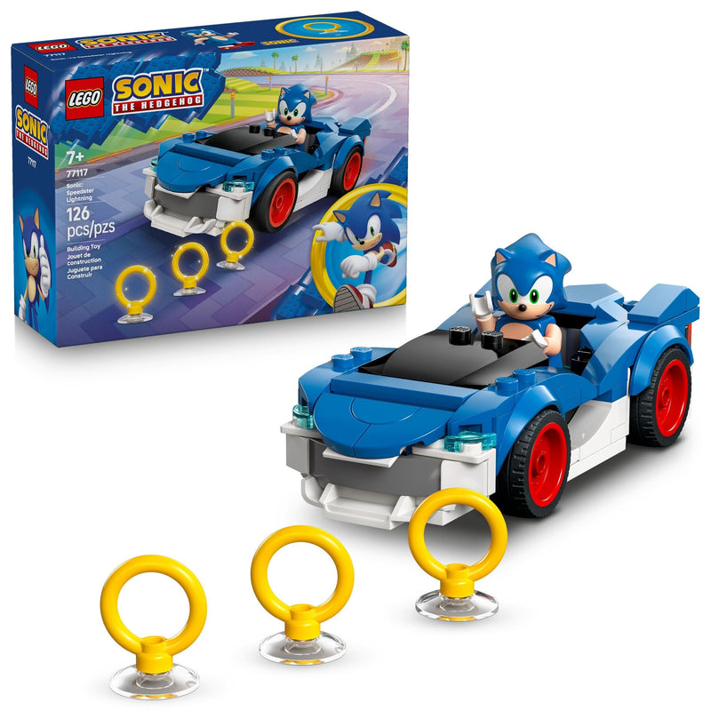 LEGO Sonic The Hedgehog Sonic: Speedster Lightning - 77117, 126-pcs, Ages 7+ Y8