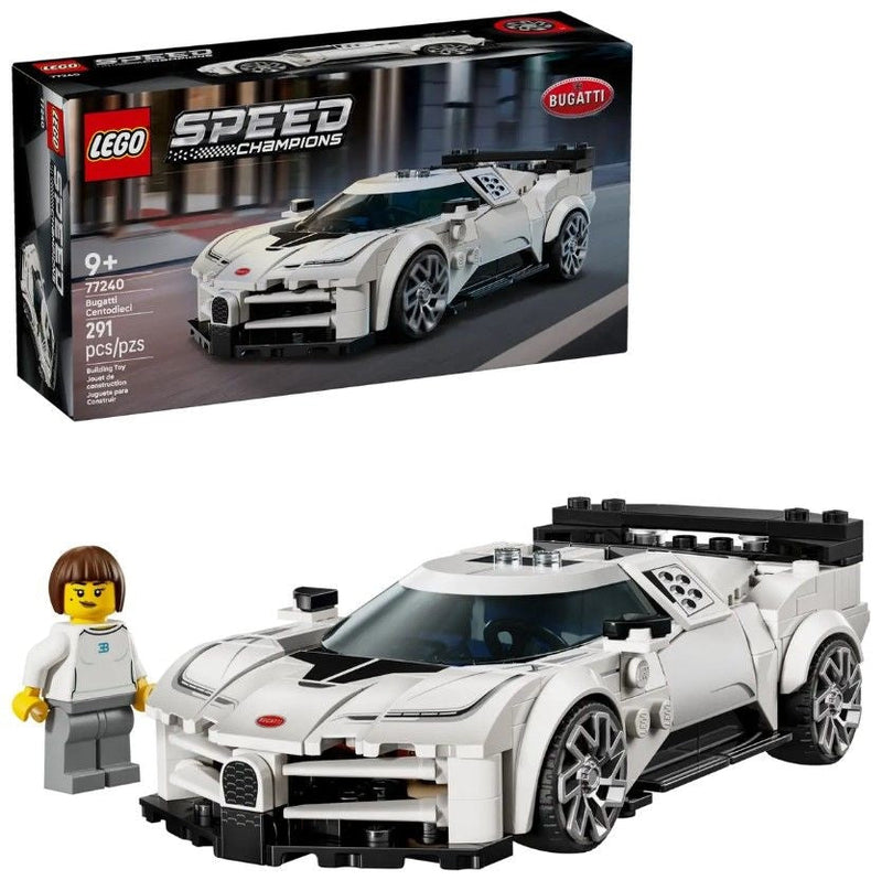 LEGO Speed Champions Bugatti Centodieci Hyper Sports Car - 77240, 291-pcs, Ages 9+ X5