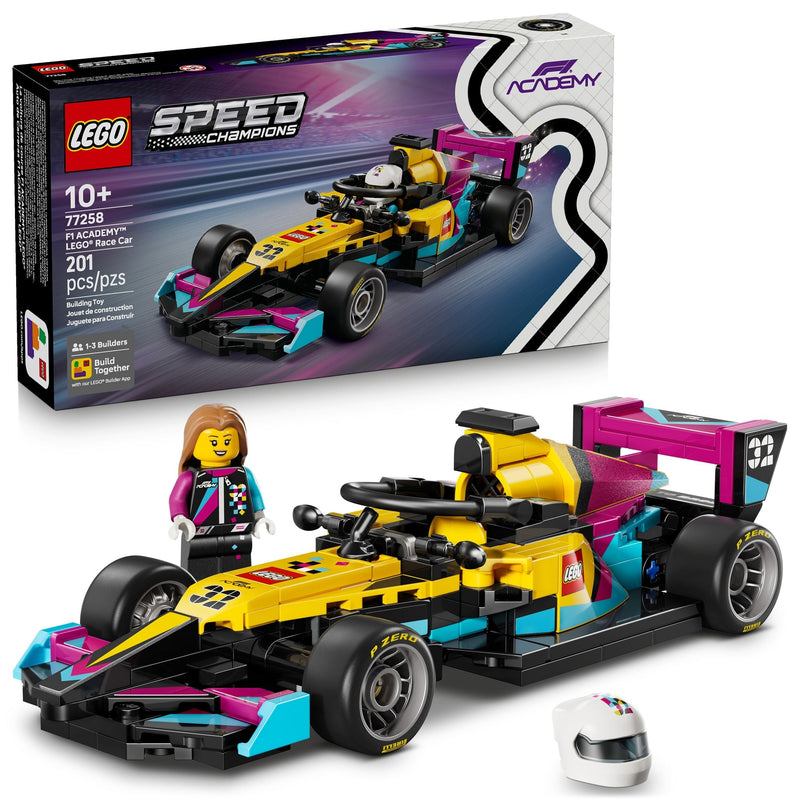 LEGO Speed Champions F1 ACADEMY LEGO Race Car - 77258, 201-pcs, Ages 10+ S6
