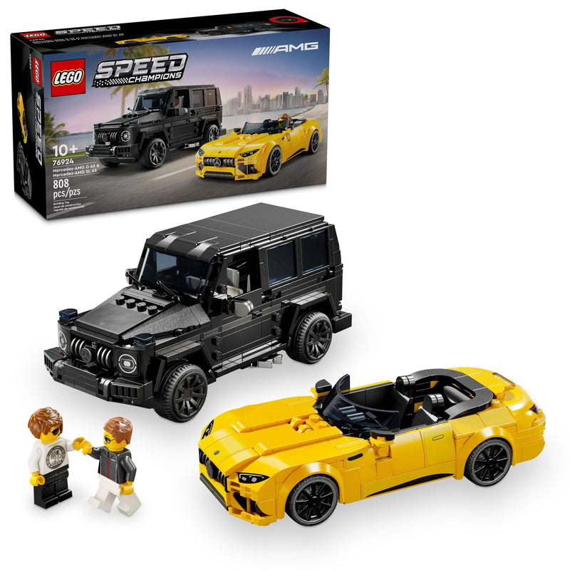 LEGO Speed Champions Mercedes-AMG G 63 & Mercedes-AMG SL 63 - 76924, 806-pcs, Ages 10+ S1
