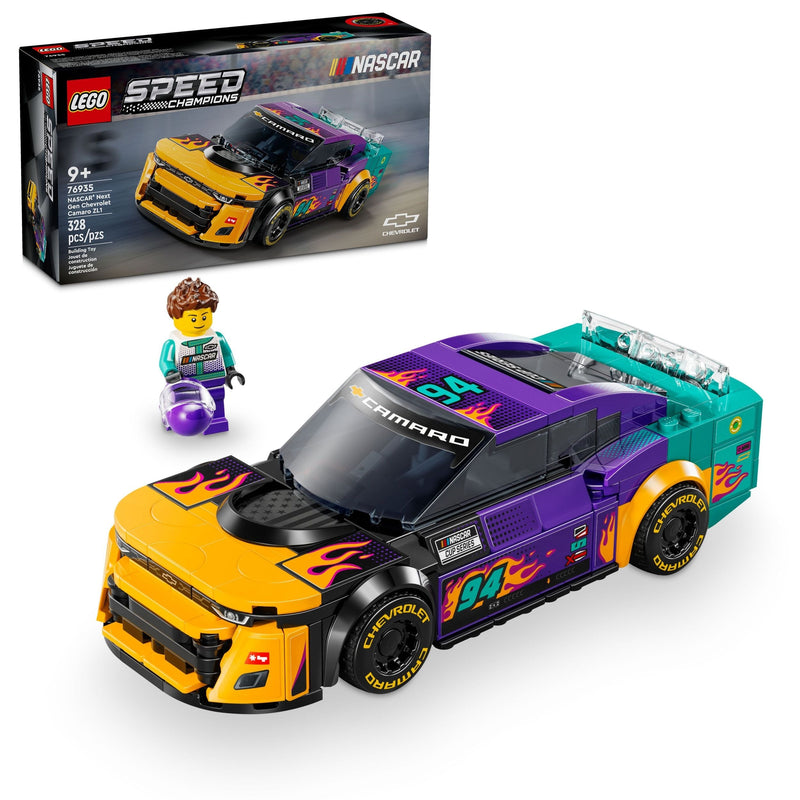 LEGO Speed Champions NASCAR Next Gen Chevrolet Camaro ZL1 - 76935, 328-pcs, Ages 9+ Q5
