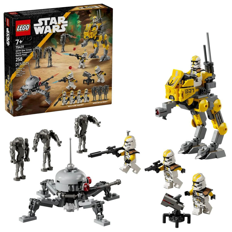 LEGO Star Wars 327th Star Corps Clone Troopers Battle Pack - 75431, 258-pcs, Ages 7+ D3