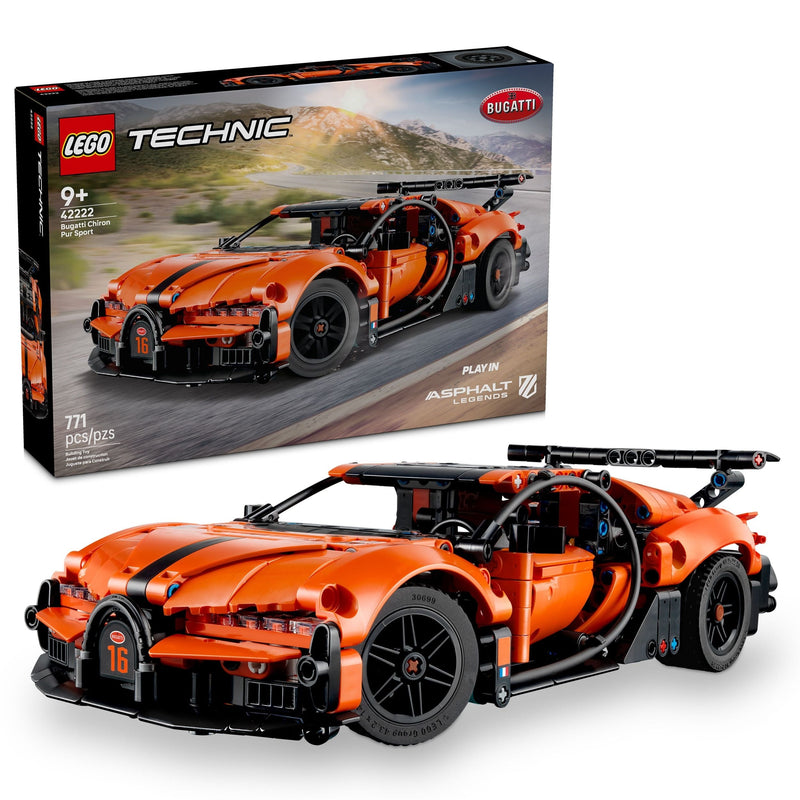 LEGO Technic Bugatti Chiron Pur Sport Hyper Car - 42222, 771-pcs, Ages 9+ Z9