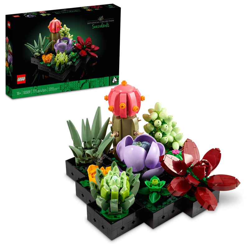 LEGO The Botanical Collection Succulents Building Set – 10309, 771-pcs, Ages 18+ N9