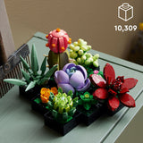 LEGO The Botanical Collection Succulents Building Set – 10309, 771-pcs, Ages 18+