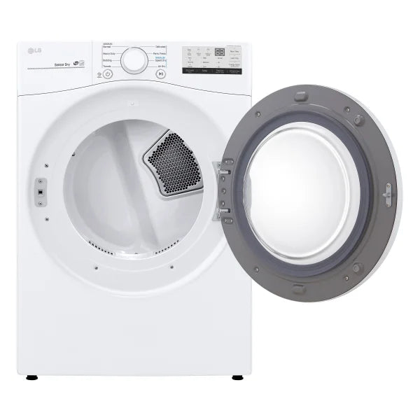 LG 7.4 cu ft. White Electric Dryer with Sensor Dry X1
