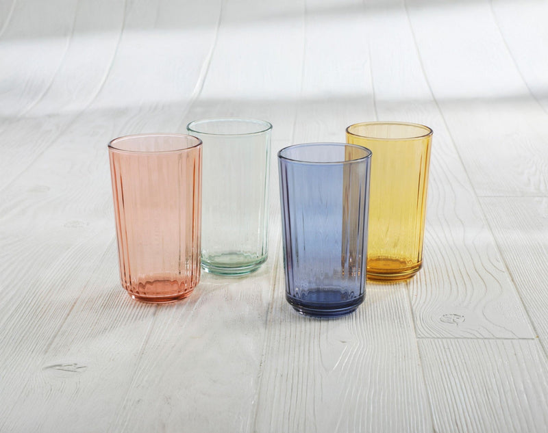 LIBBEY Panello Mixed Colour Highball Glass Set, 4-pk I0
