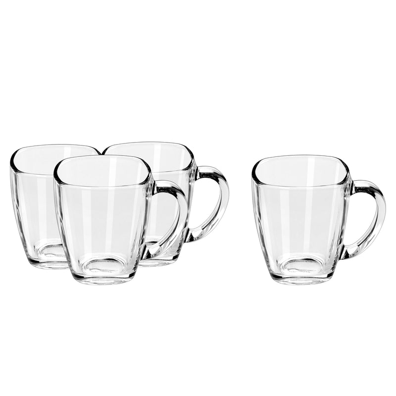 Libbey Square Mug Set, Clear, 4-pc Y9