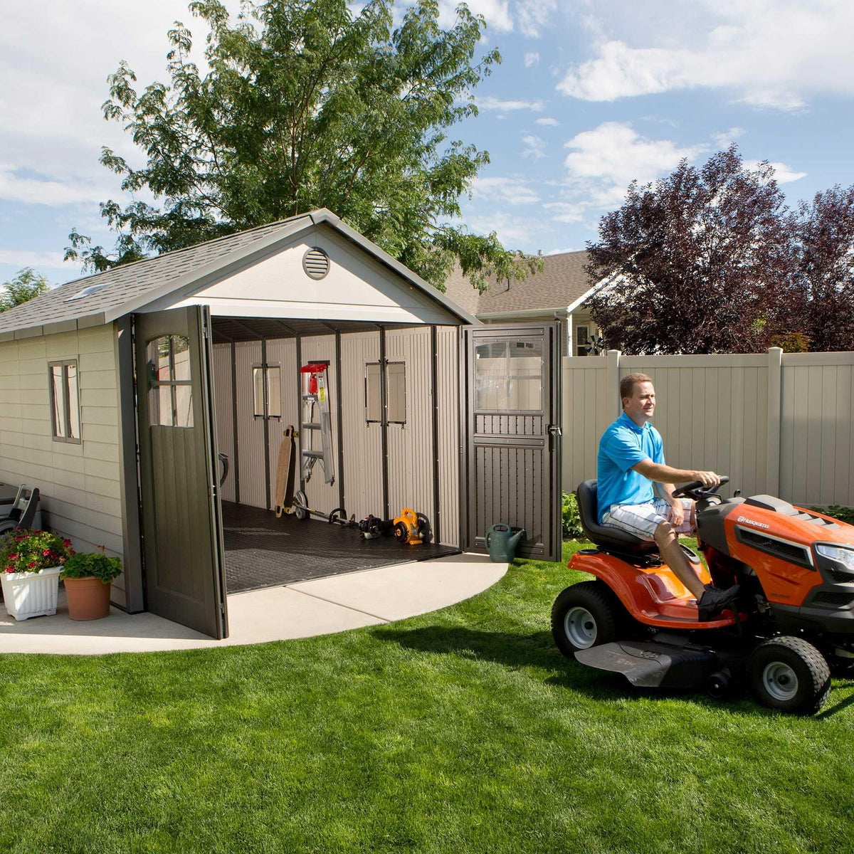 Lifetime Outdoor Storage Shed, 11-ft x 18.5-ft