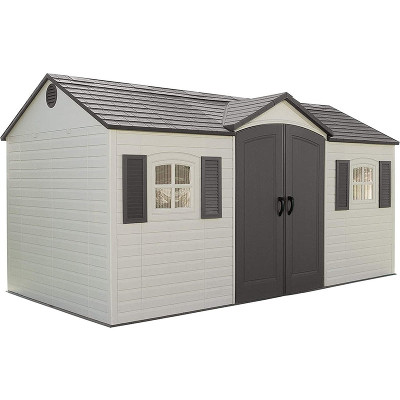 Lifetime Outdoor Storage Shed with Windows, 8-ft x 15-ft G0