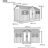 Lifetime Outdoor Storage Shed with Windows, 8-ft x 15-ft