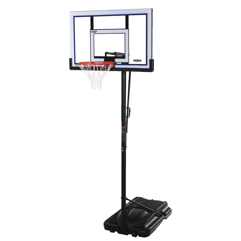 Lifetime Portable Adjustable Basketball Backboard, Hoop & Net System, 52-in V5