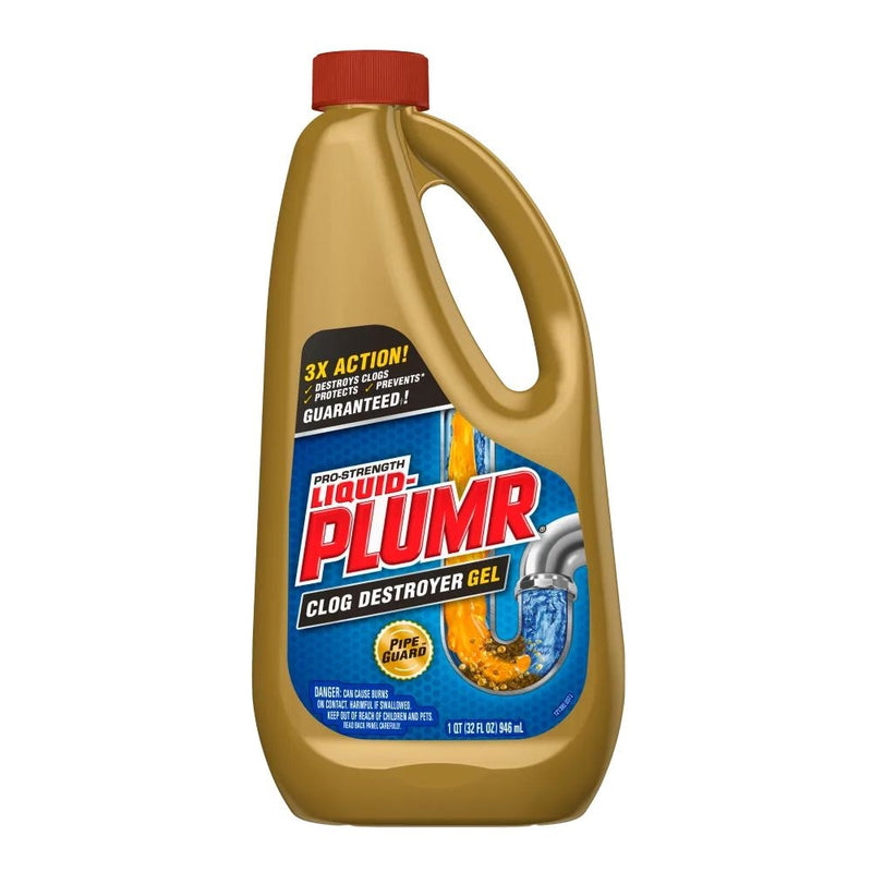 Liquid-Plumr Pro Strength Kitchen Clog Destroyer Gel, Lemon Scent, 946-mL R7