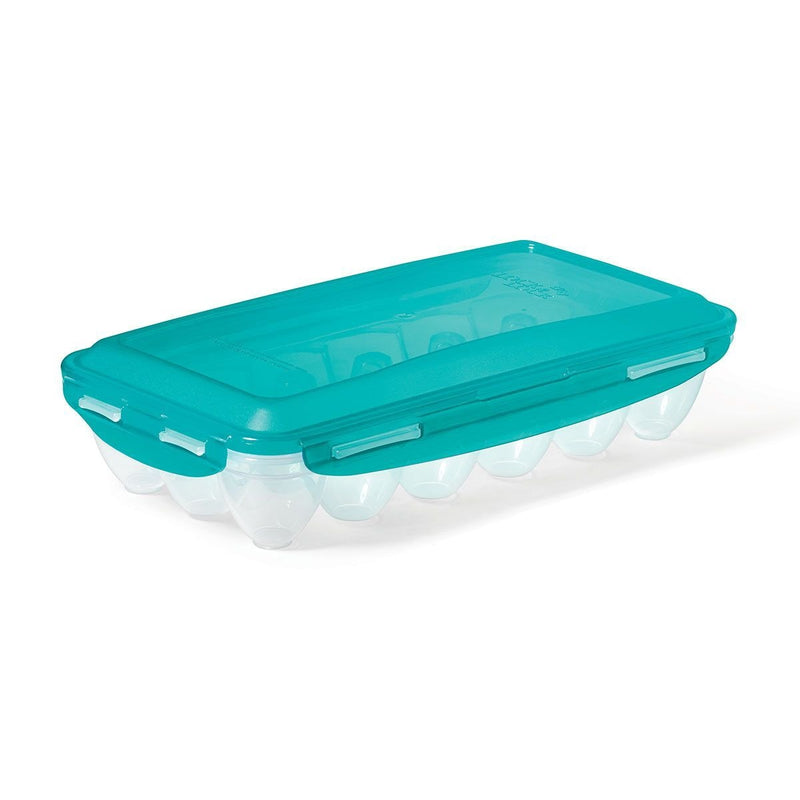 LockNLock by Starfrit BPA Free Plastic 18-Egg Holder with Airtight Clip Lid J1