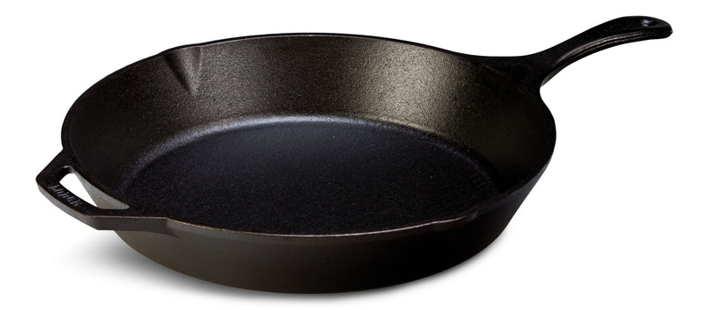 Lodge Seasoned Cast-Iron Skillet, 13.3-in Q2