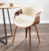 Lumisource Symphony Faux Leather Dining/ Accent Chair, Cream