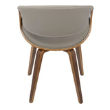 Lumisource Symphony Faux Leather Dining/ Accent Chair, Grey