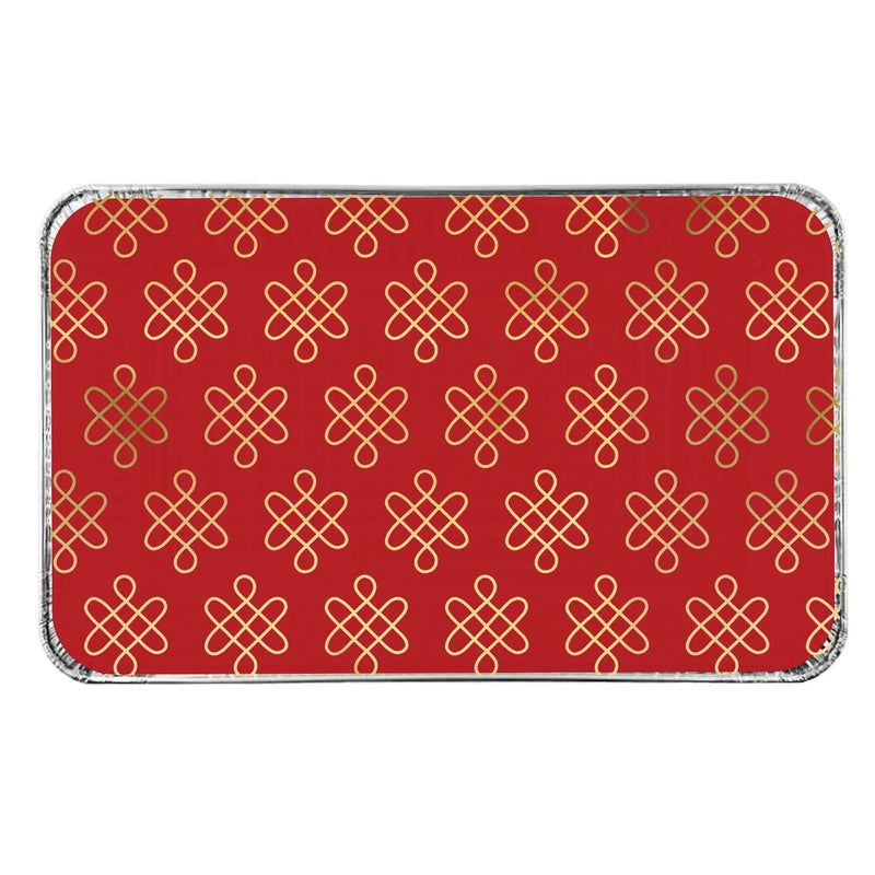 Lunar New Year Small Foil Pans and Lids, 6-pk A0