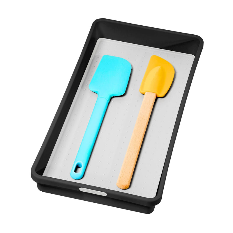 Madesmart Kitchen Utensil Drawer Organizer Tray/Holder, Grey O9