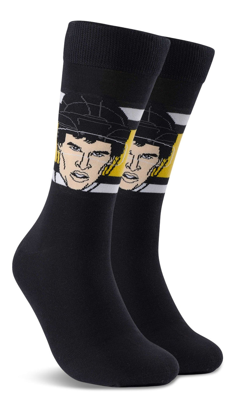 Major League Socks NHL Pittsburgh Penguins Sidney Crosby "Sockey" Crew Socks, Adult, One Size S2