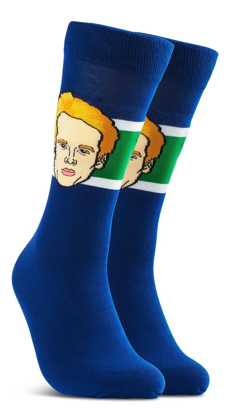 Major League Socks NHL Vancouver Canucks Elias Pettersson "Sockey" Crew Socks, Adult, One Size K6