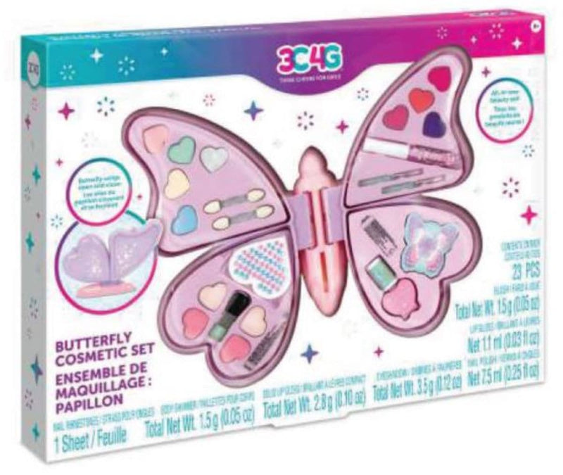 Make It Real All-in-One Butterfly Cosmetic Case for Ages 8+ Z8