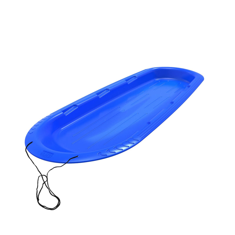 Manitou Kids' Large 3-Person Lightweight Plastic Winter Snow Sled/Toboggan E8