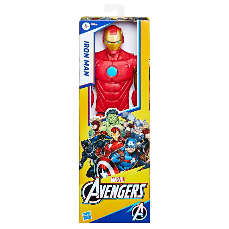 Marvel Avengers Titan Hero Series Iron Man Action Figure, 12-in Toy, Ages 4+ N9