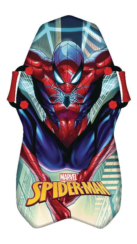Marvel Spiderman Kids' 1-Person Lightweight Foam Winter Snow Sled/Toboggan with Handles T9