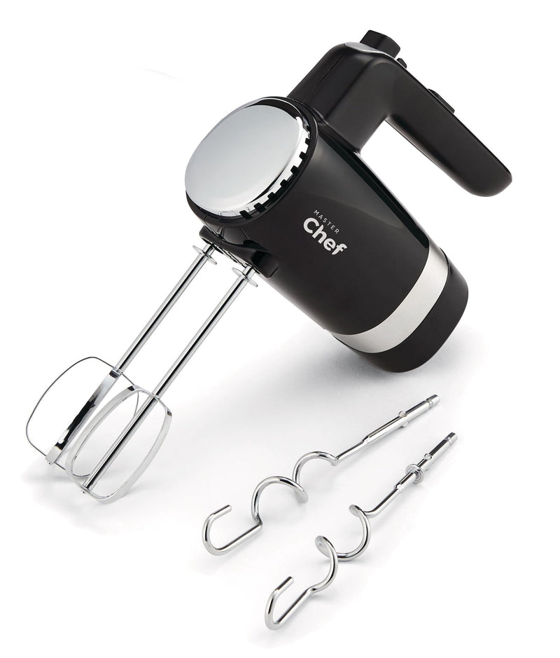 MASTER Chef 300W 5-Speed Electric Hand Mixer with Storage Base, Black U3
