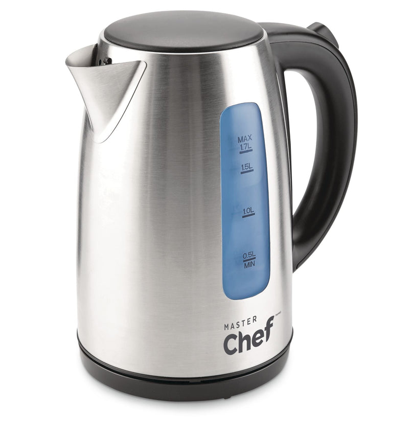 MASTER Chef Cordless Electric Kettle with Auto Shut Off, Stainless Steel, 1.7-L Q3