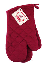MASTER Chef Cotton Oven Mitt Set with Hanging Loop, Machine Washable, Mushroom, 2-pk