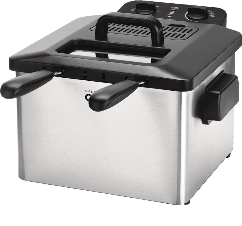 MASTER Chef Deep Fryer with 2 Basket Capacity, Stainless Steel, 4.5-L Y8