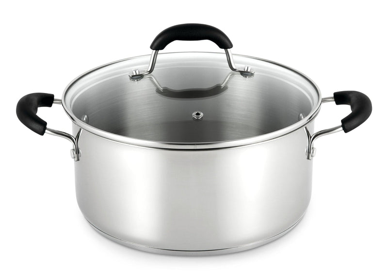 MASTER Chef Dutch Oven, 18/10 Stainless Steel, Dishwasher Safe, 5-qt L2