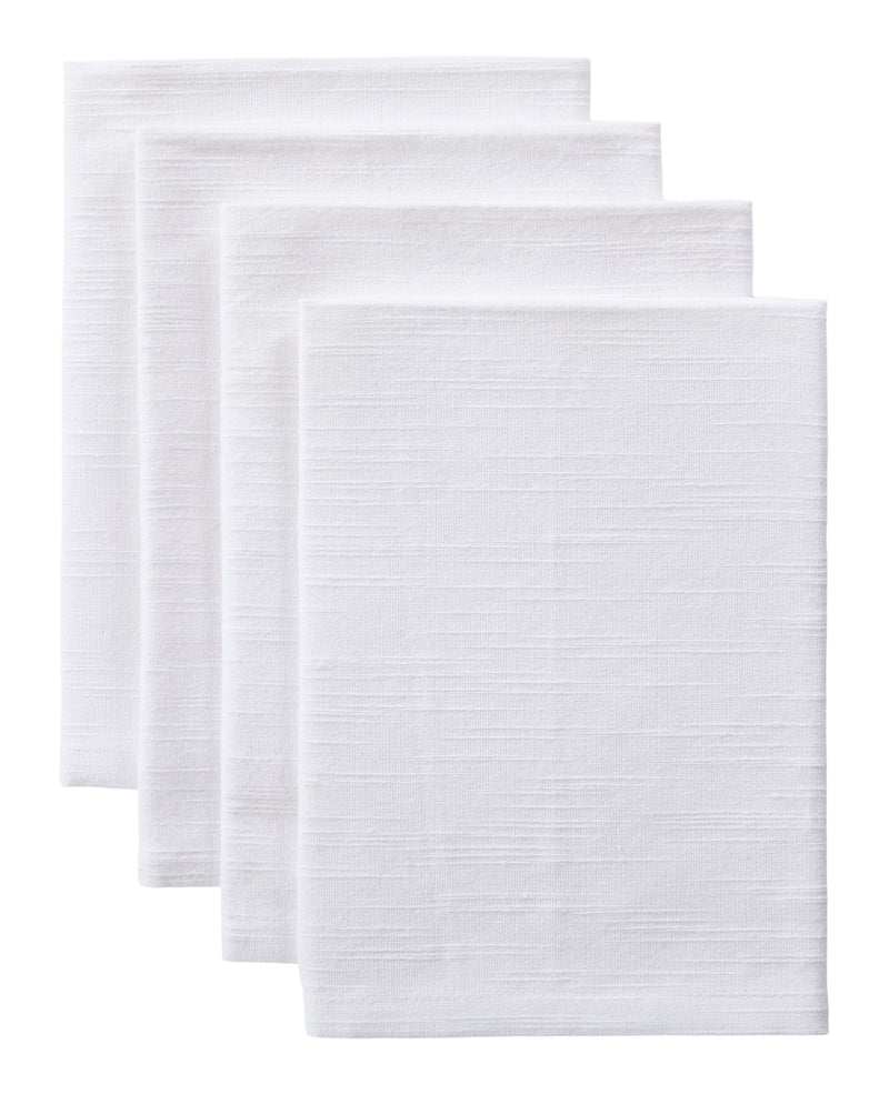 Master Chef Essential Cotton Dining Napkins, White, 17-in, 4-pk U7