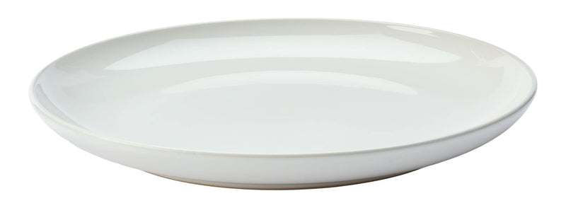 Master Chef Essential Coupe Stoneware Dinner Plate, 1-pc, Bright White Y7