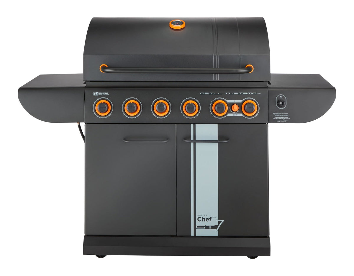 MASTER Chef Grill Turismo 680 7-Burner Convertible LP Gas BBQ