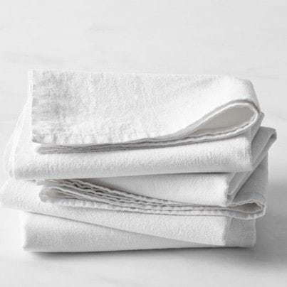 Master Chef Kitchen Cotton Flour Sac Towels, White, 4-pk Y8