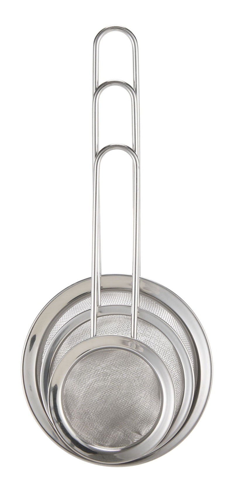 Master Chef Miniature Stainless Steel Strainers, 3-pc W4