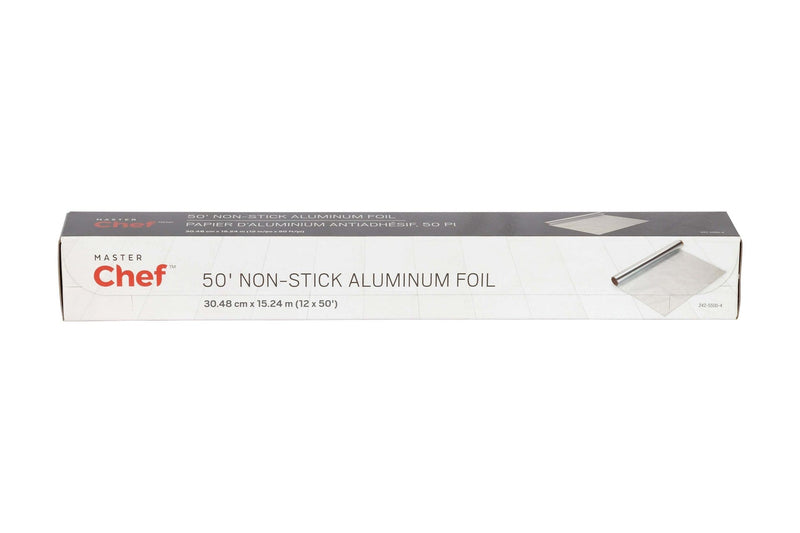 Master Chef Non-Stick Aluminum Foil Roll, 12-in x 50-ft J9