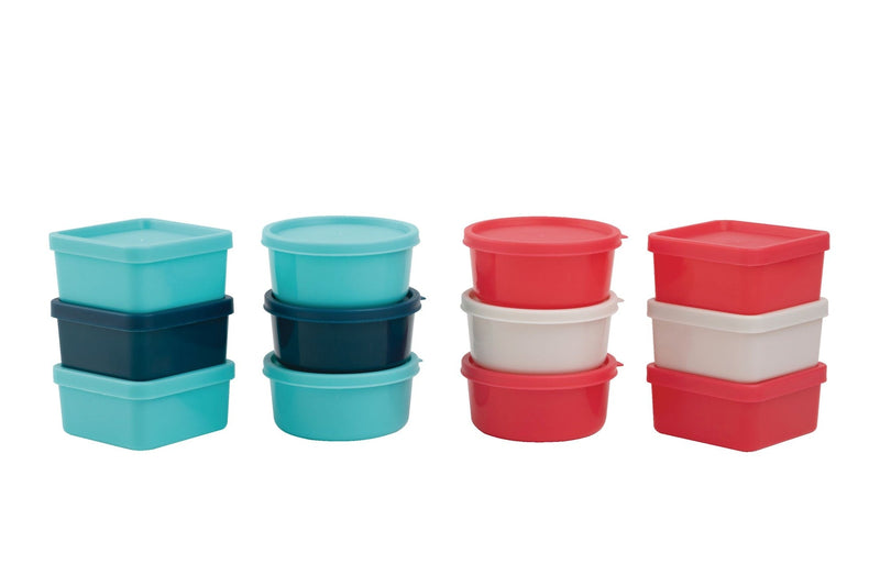 MASTER Chef Stackable Mini Plastic Food Storage Container Set, 12 Count K5