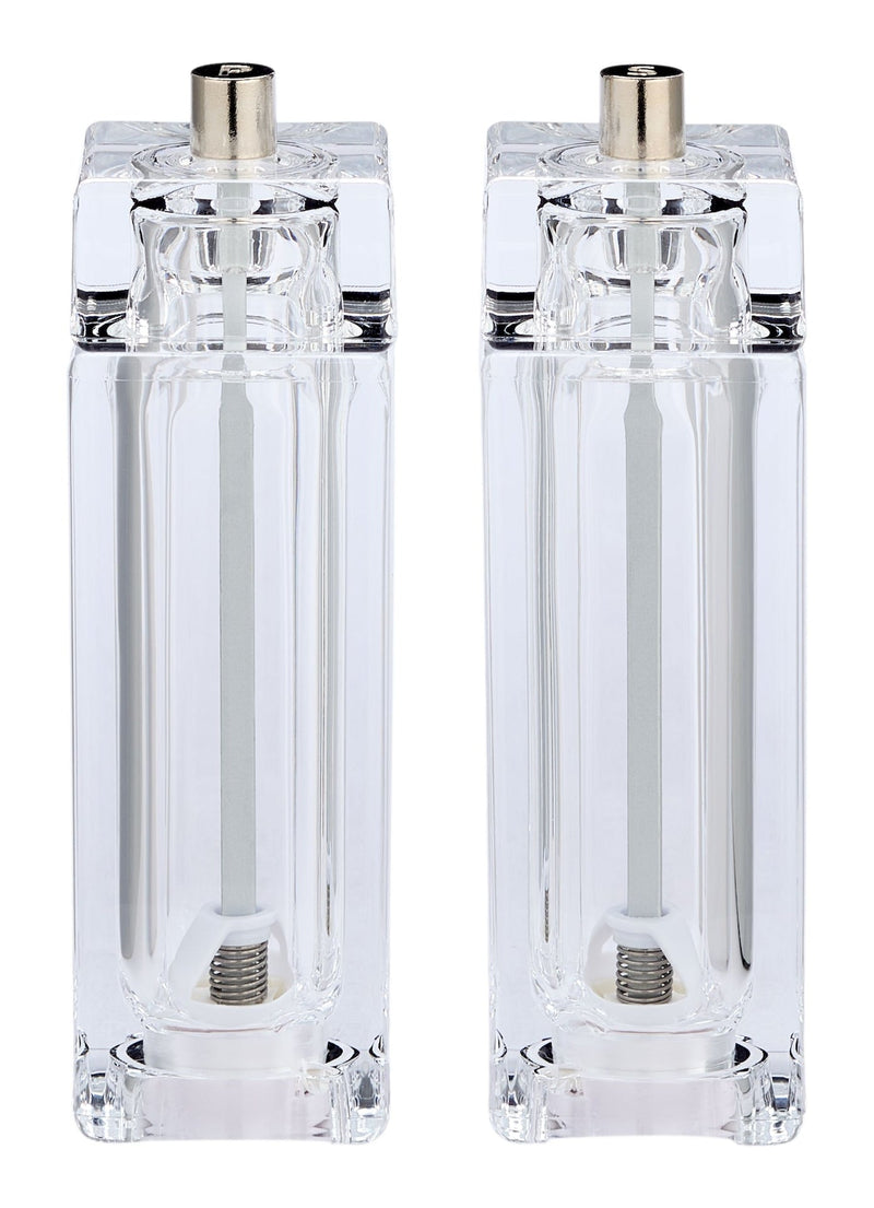 MASTER Chef Transparent Acrylic Salt & Pepper Grinder Set H1