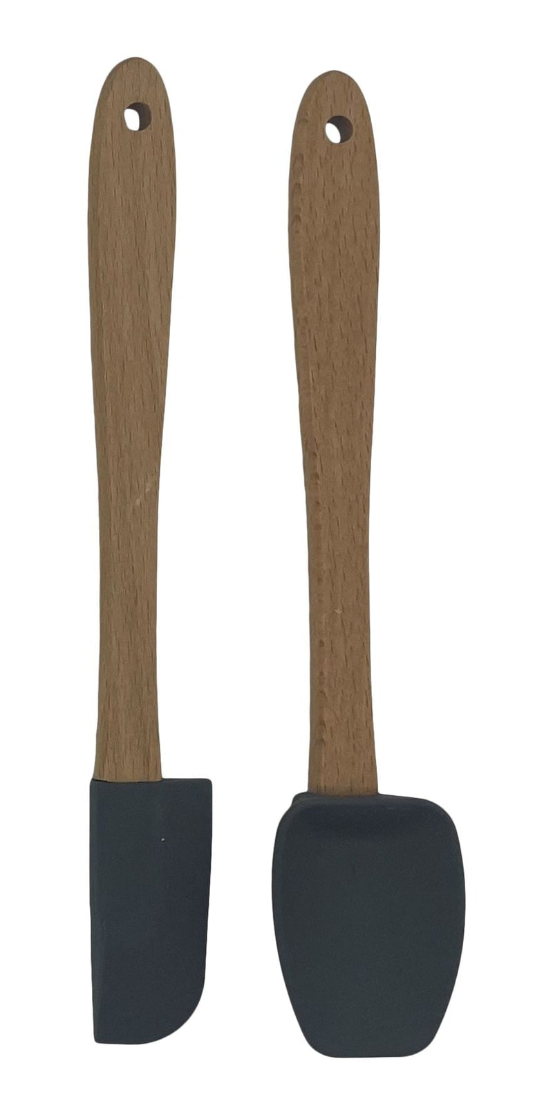 MasterChef Beechwood S2 Mini Kitchen Spatulas, Grey C5