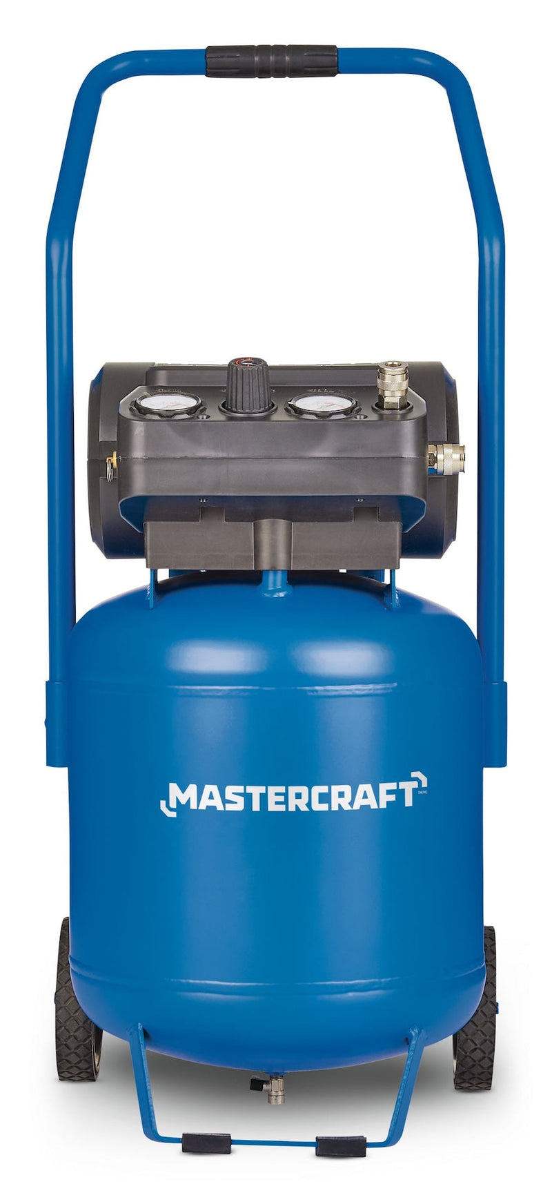 Mastercraft 10-Gallon Oil-Free Portable Vertical/Horizontal Air Compressor, 135 PSI, 1.8 HP P0