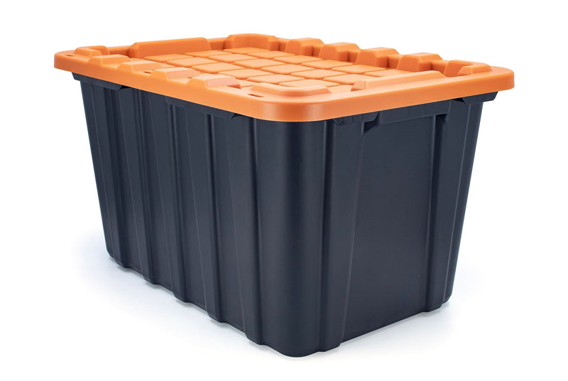 Mastercraft 102-L Heavy-Duty Orange/Black Storage Tote L7