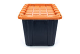 Mastercraft 102-L Heavy-Duty Orange/Black Storage Tote