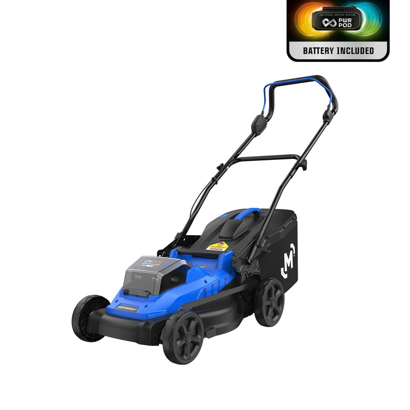 Mastercraft 2 x 20V Cordless 18-in Brushless Push Lawn Mower Kit with 2 PWR POD 5 Ah Batteries and Charger J3