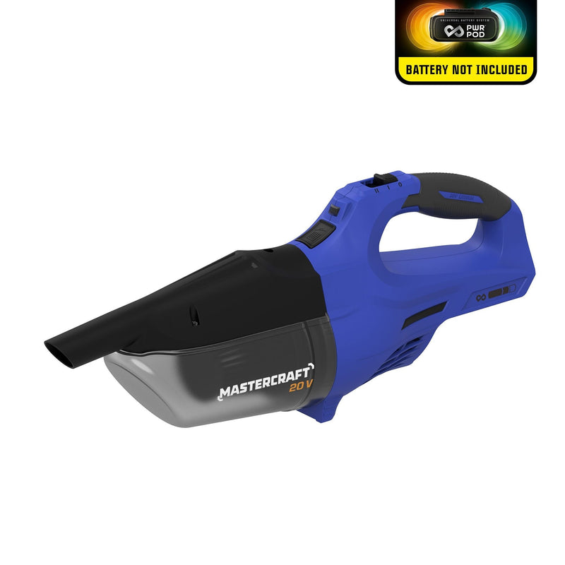 Mastercraft 20V Cordless Hand Vacuum, Tool Only, PWR POD Compatible G8