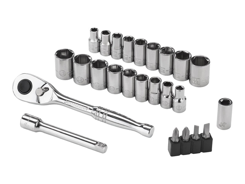 Mastercraft 25 Piece 1/4" Drive Socket Set J6